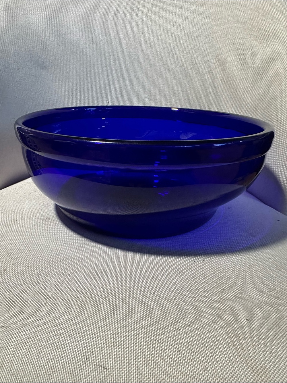 Cobalt Blue Glass Decorative Bowl - Home Art